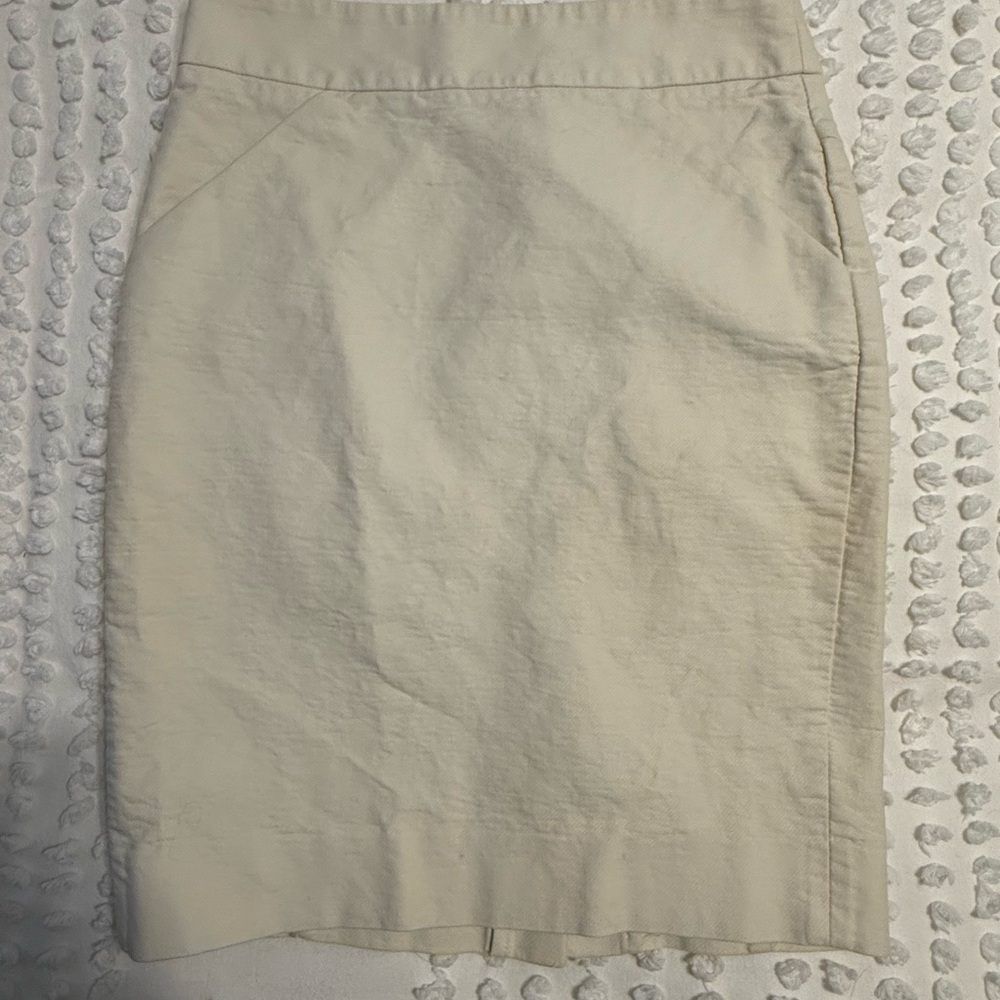 J.CREW Women's Khaki Pencil Skirt Size 00